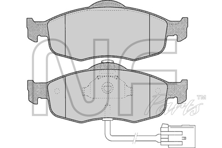 NF PARTS Комплект тормозных колодок, дисковый тормоз NF0007751